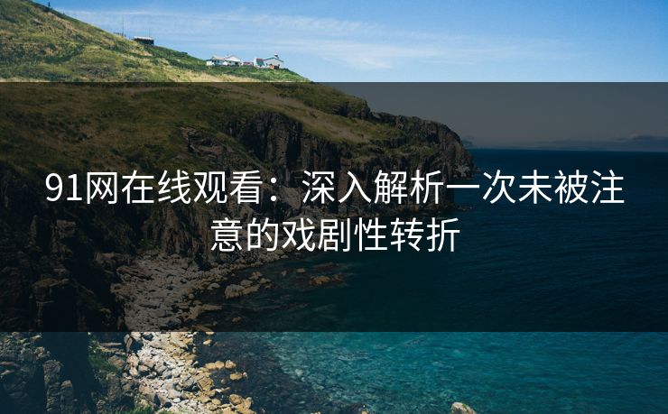 91网在线观看：深入解析一次未被注意的戏剧性转折