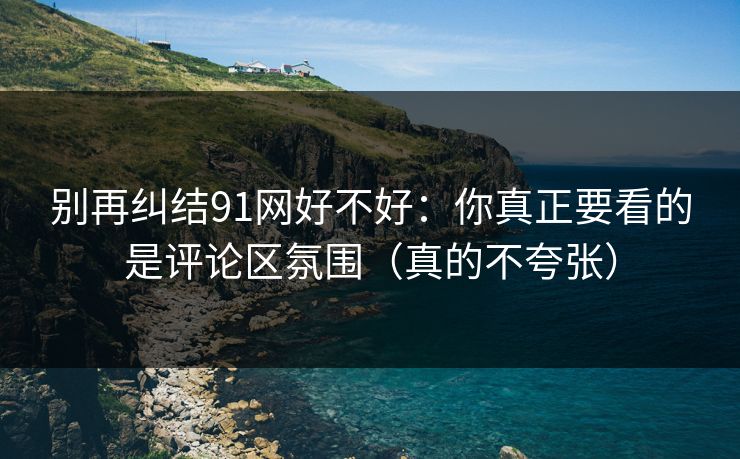 别再纠结91网好不好:你真正要看的是评论区氛围(真的不夸张) 别再纠结91网好不好:你真正要看的是评论区氛围(真的不夸张)
